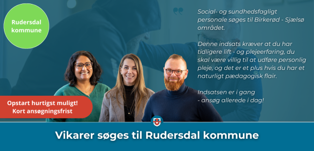 ledig stilling i rudersdal kommune